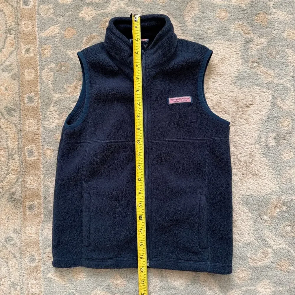 Vineyard Vines Fleece Vest Navy Blue Boys Size 6